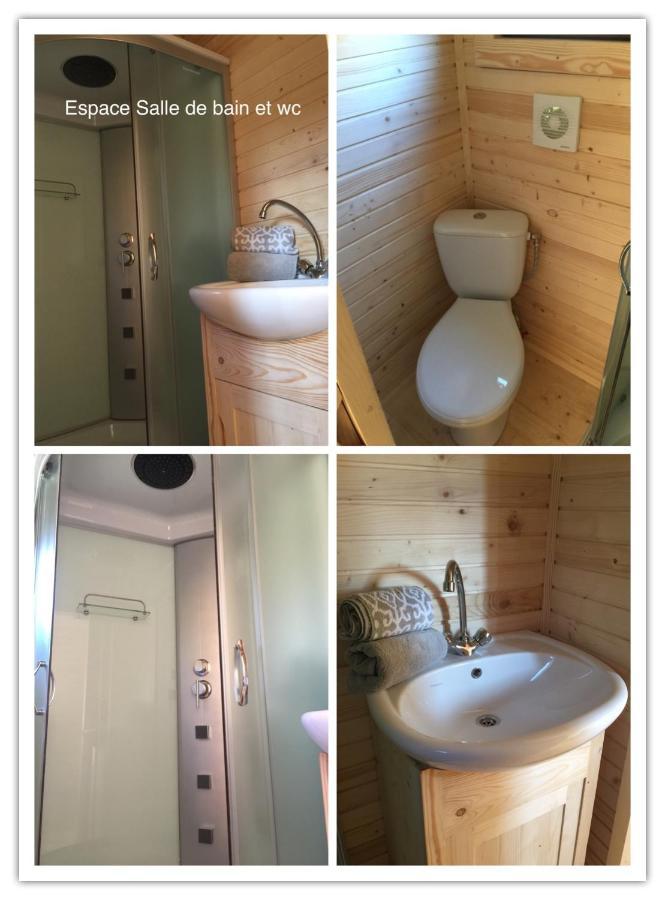 Roulottes Du Chalet Des Pins Rougeou Bagian luar foto