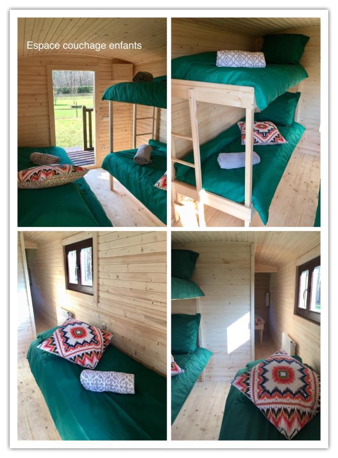 Roulottes Du Chalet Des Pins Rougeou Bagian luar foto