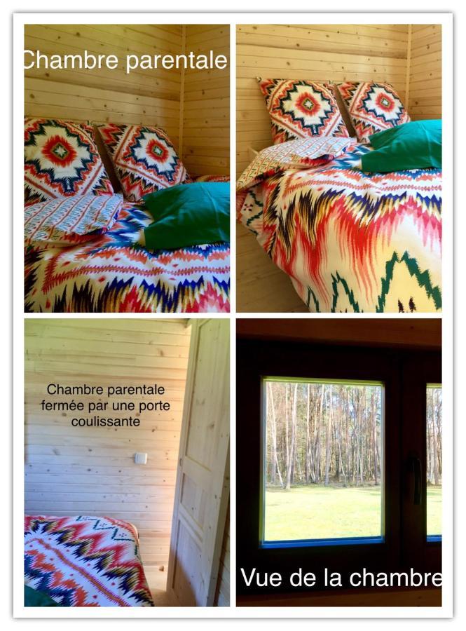 Roulottes Du Chalet Des Pins Rougeou Bagian luar foto
