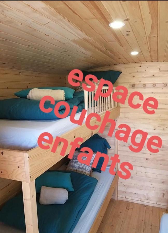 Roulottes Du Chalet Des Pins Rougeou Bagian luar foto